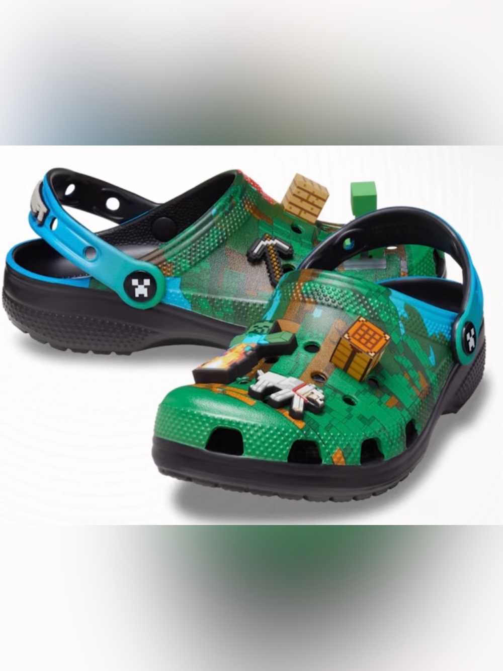 NEW Crocs x Minecraft Classic Clogs